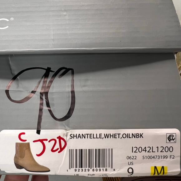 Vionic Shantelle Leather Waterproof Ankle Boots Wheat I2042L1200 Women's 9M NWB - Picture 10 of 10